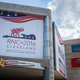 Quicken Loans Arena is decorated to welcome the Republican National Convention on July 11, 2016, in Cleveland.
Angelo Merendino/Getty Images